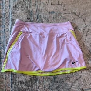 Nike Pink and Yellow Athletic Skort
